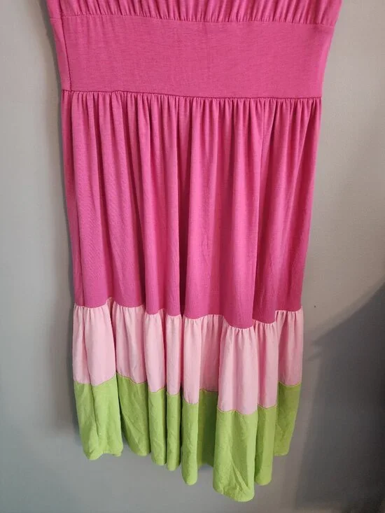 Chadwicks Colorful Spring Maxi Dress - Size Medium (Used) - Picture 7 of 9